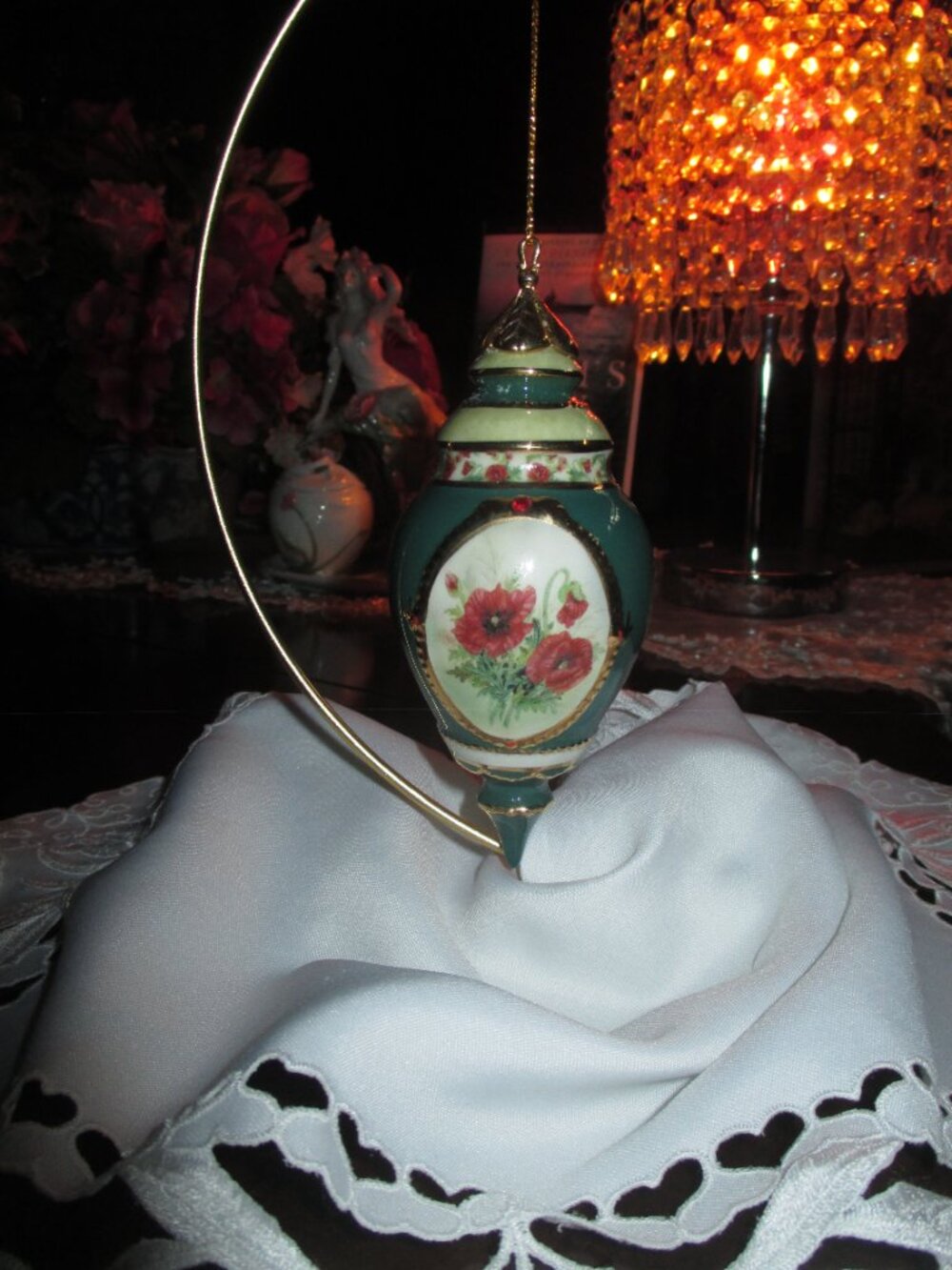 Lena Liu's Forever Flowers Poppies Ornament
